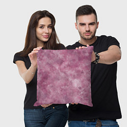 Подушка квадратная Текстура камня родонита, цвет: 3D-принт — фото 2