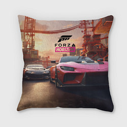 Подушка квадратная Forza street racihg, цвет: 3D-принт