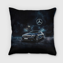 Подушка квадратная Mercedes Benz galaxy