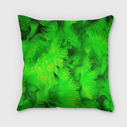 Подушка квадратная Green abstract texture, цвет: 3D-принт