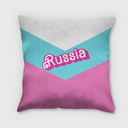 Подушка квадратная Russia - barbie style, цвет: 3D-принт