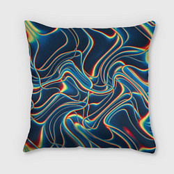 Подушка квадратная Abstract waves, цвет: 3D-принт