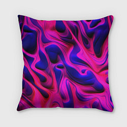 Подушка квадратная Pink blue abstract