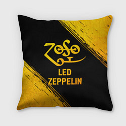 Подушка квадратная Led Zeppelin - gold gradient