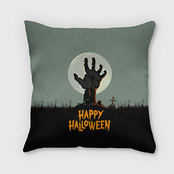 Подушка квадратная Halloween - рука мертвеца