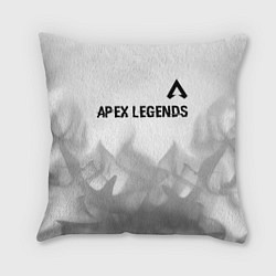 Подушка квадратная Apex Legends glitch на светлом фоне посередине, цвет: 3D-принт