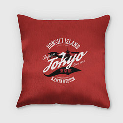 Подушка квадратная Токио - Япония, цвет: 3D-принт