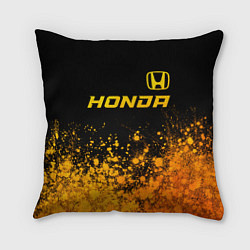 Подушка квадратная Honda - gold gradient посередине