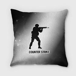 Подушка квадратная Counter Strike glitch на светлом фоне