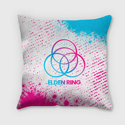 Подушка квадратная Elden Ring neon gradient style