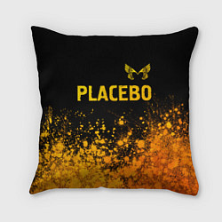 Подушка квадратная Placebo - gold gradient посередине, цвет: 3D-принт