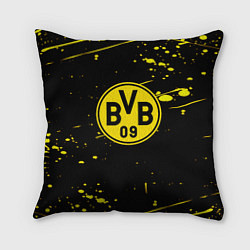 Подушка квадратная Borussia yellow splash