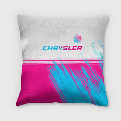 Подушка квадратная Chrysler neon gradient style посередине