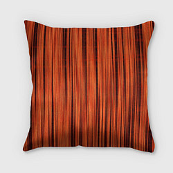 Подушка квадратная Абстрактные полосы красно-оранжевый, цвет: 3D-принт