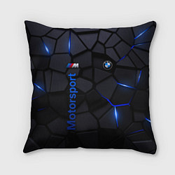 Подушка квадратная BMW - плиты с эффектом свечения, цвет: 3D-принт