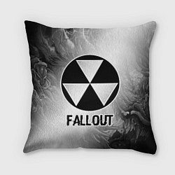 Подушка квадратная Fallout glitch на светлом фоне