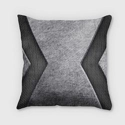 Подушка квадратная Стальная болванка, цвет: 3D-принт