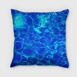 Подушка квадратная Чистая вода океаны, цвет: 3D-принт