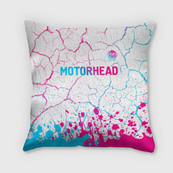 Подушка квадратная Motorhead neon gradient style посередине, цвет: 3D-принт