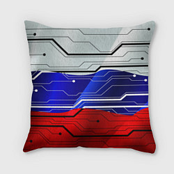 Подушка квадратная Символика: русский хакер, цвет: 3D-принт