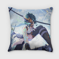 Подушка квадратная Genshin Impact Сяо Xiao Mask, цвет: 3D-принт