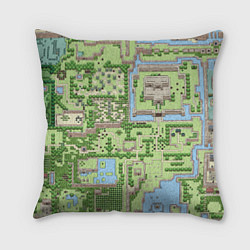 Подушка квадратная Zelda: карта