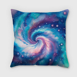 Подушка квадратная Галактический тай-дай, цвет: 3D-принт