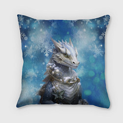 Подушка квадратная Зимний дракон