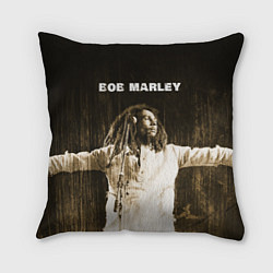 Подушка квадратная Музыкант в стиле регги Боб Марли