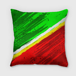 Подушка квадратная Расцветка Зеленоградского флага