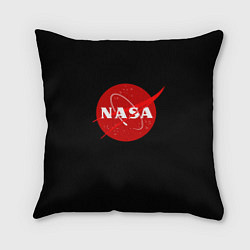 Подушка квадратная NASA redlogo space usa