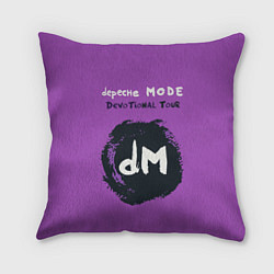Подушка квадратная Depeche Mode devotional tour, цвет: 3D-принт