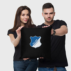 Подушка квадратная Hoffenheim logo fc, цвет: 3D-принт — фото 2