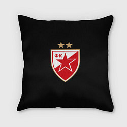 Подушка квадратная Црвена Звезда logo fc, цвет: 3D-принт