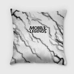 Подушка квадратная Mobile legends молнии, цвет: 3D-принт
