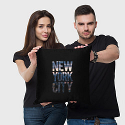 Подушка квадратная New York City - USA, цвет: 3D-принт — фото 2