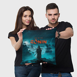 Подушка квадратная Ронин rise of the ronin, цвет: 3D-принт — фото 2