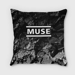 Подушка квадратная Muse black graphite
