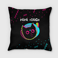 Подушка квадратная Papa Roach - rock star cat