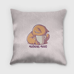 Подушка квадратная Morning mood - cat