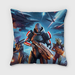 Подушка квадратная Mass Effect - ai art