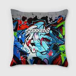 Подушка квадратная Tekken 8 уличная битва, цвет: 3D-принт