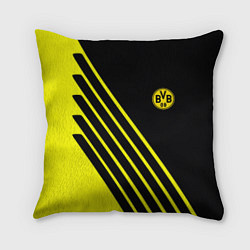 Подушка квадратная Borussia sport line uniform, цвет: 3D-принт