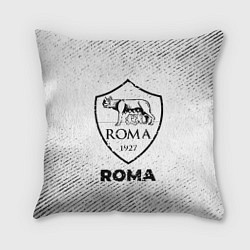 Подушка квадратная Roma с потертостями на светлом фоне