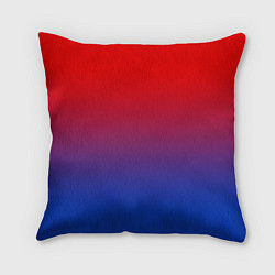 Подушка квадратная Красный и синий градиент, цвет: 3D-принт