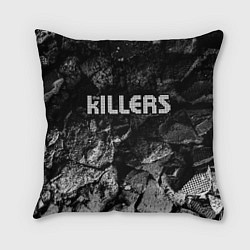 Подушка квадратная The Killers black graphite