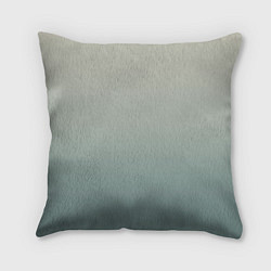 Подушка квадратная Серо-зелёный приглушённый градиент, цвет: 3D-принт