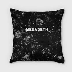 Подушка квадратная Megadeth black ice