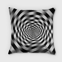 Подушка квадратная Оптическая иллюзия спиральное заклинание, цвет: 3D-принт