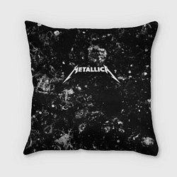 Подушка квадратная Metallica black ice